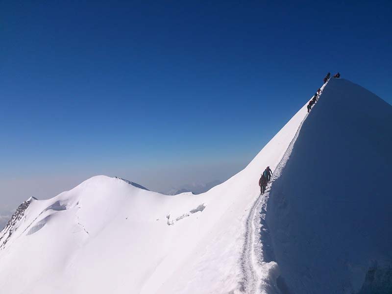 Castore (4223 m.) and Polluce (4092 m.)