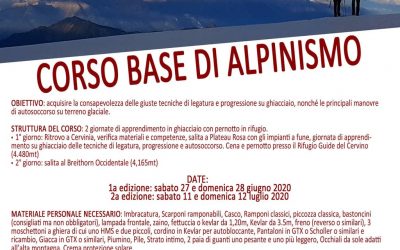Estate 2020 : corso base di alpinismo